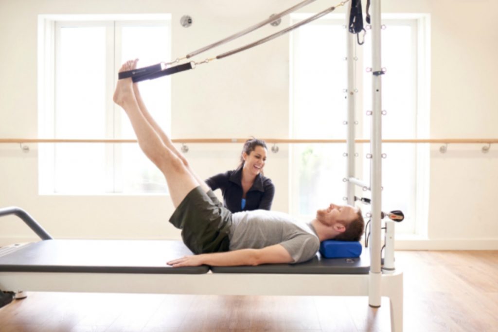 Pilates Shoulder Pain Relief on Trapeze Table